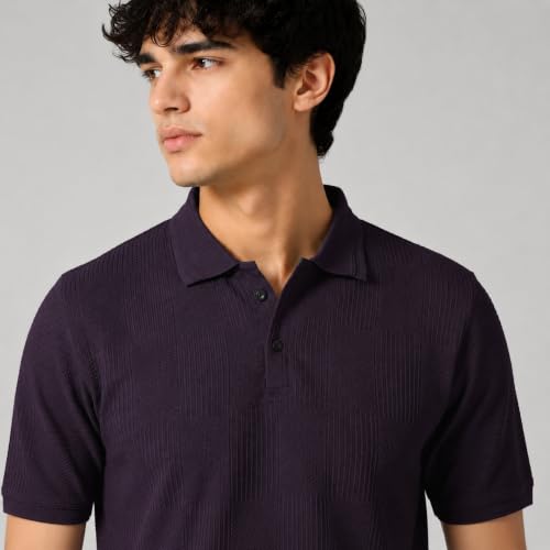 Image of TOPLOT Men's Polo T Shirt | Half Sleeve Design | Comfortable Fit Wear | Stylish Casual Look | Breathable Feel |Modern Style | Easy Movement | Casual & Everyday Wear (5280)