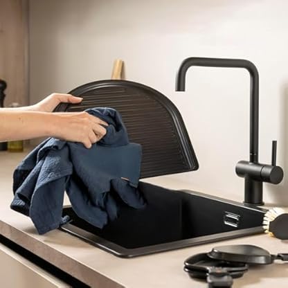 Wintem Ovaler 4-in-1-Grill, antihaftbeschichtet, 1200 W, mit 8 Pfännchen 45 x 31 x 12 cm, Kabel 2 m und rutschfesten Füßen, kombiniert Raclette-Platte, Tischgrill, Steingrill und Grillset – Bild 8