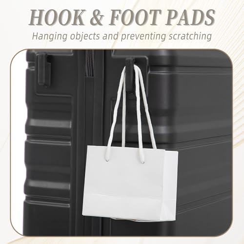 Image of Luggages 3 Piece ABS Hardside Luggage Sets Spinner Wheels Suitcase