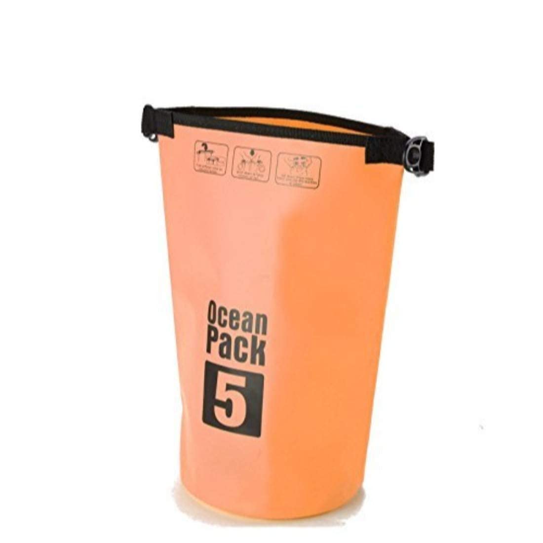 Grofilo Beach Bags Swimming Necessity PVC Waterproof Dry For Many Size Available In 2L/3L/5L/10L/30L for Boating, Kayaking, Heavey-Duty PVC Waterproof Ocean Pack Dry Bag (5 Liter) (B0B6P47XPB) Amazon Price History, Amazon Price Tracker