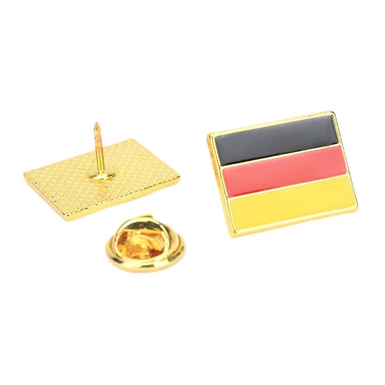 Image of Germany National Flag Enamel Pin and Germans heart-shaped National Emblem Badge Brooch For Backpack and Coat