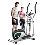 Dripex Elliptical Exercise Machine, Elliptical Machine for Home w/Hyper-Quiet Magnetic Driving System, 8-Level Resistance, 6KG Flywheel, LCD Monitor, Pulse Sensor, Bottle Holder
