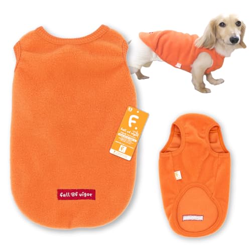 ダックス バラエティ刺しゅう フリース タンクトップ 抜け毛対策 犬の服 フルオブビガー 18/オレンジ D2S