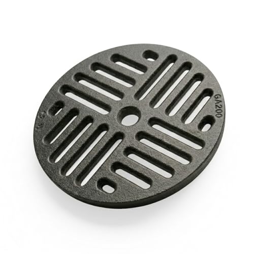Grille Cendre en Fonte Circulaire | Remplacement Universel pour poêles à Bois, cheminées et Fours | épaisseur 1 cm, Ventilation optimisée | diamètre 20,0...