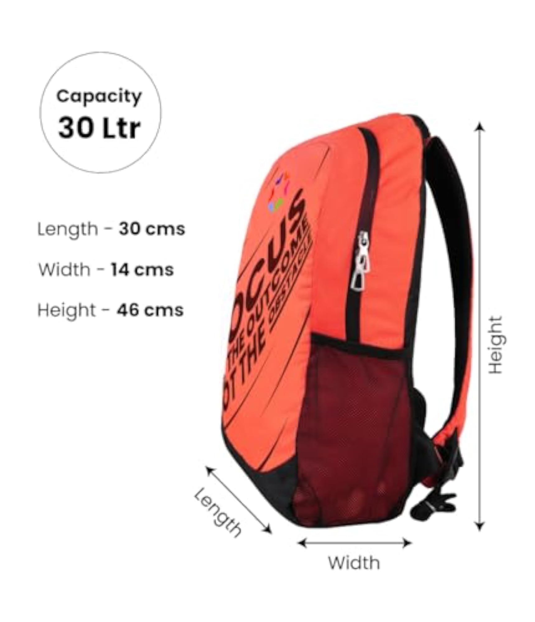 BOLT Casual Backpack for School and College