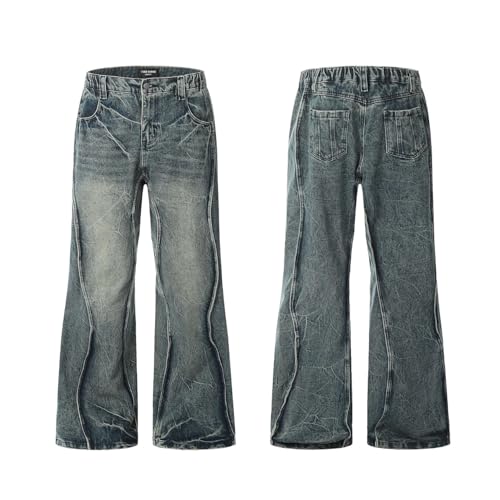 Baggy Jeans for Women Men Straight Leg Denim Jeans Y2k Hip Hop Pants High Waisted Jeans Grunge Clothes4