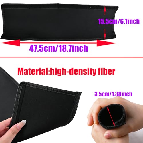 Image of Universal Stroller Handle Cover, 18.9 Inch Stroller Handlebar Cover Infant Toddler Pram Bar Dust Proof Handle, Universal Handle Sleeve Cover for Baby Stroller (Black)