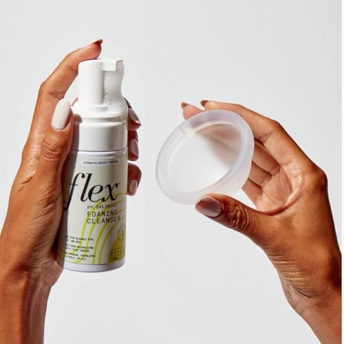 Image of FLEX Foaming Cleanser 3-Pack - Plant-Based and pH-Balanced Feminine Wash for Silicone Period Cups, Discs and Your Body (3-Pack of 3.4 oz.)