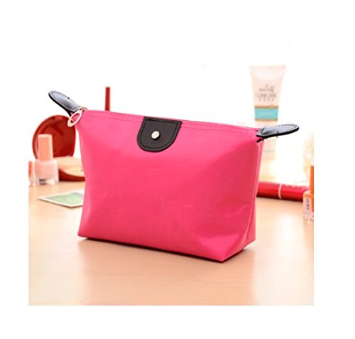 Domire Damen Kulturbeutel, Kloß-Form, Nylon, Wasserdicht, Reißverschluss, Kosmetik-/Make-up-Tasche, Handtasche