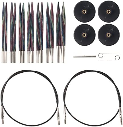 Knit Picks Options 2-3/4" Short Square Interchangeable Wood Knitting Needle Set (Foursquare)