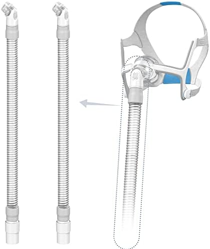 2Packs Replacement Tube Compatible with Resmed Airfit N20, Replacement Short Tubes for Airfit N20, Avoid Leakage and Reduce Noise, Medihealer Supplies