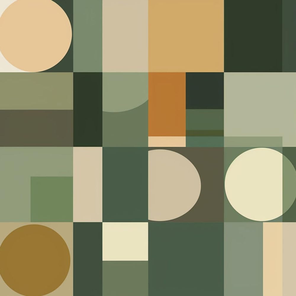 Jiaoqss I Peel And Stick Wallpaper Minimalist Geometric Green Self Adhesive Wallpaper Vinyl Wrap Stick On Wallpaper Furniture Sticker Sticky Back Contact Paper Living Room Bedroom