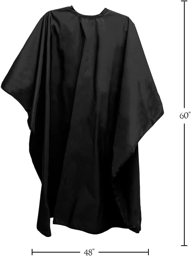 Betty Dain Classique Cutting/Styling Cape, Lightweight Fabric, Water-Resistant, Machine Washable Nylon, Snap Closure - Image 3
