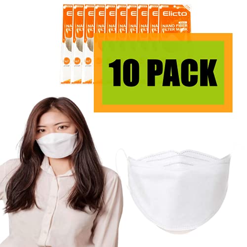 MADE IN KOREA KF94 BLACK WHITE 4-LAYER COMFORTABLE BREAHTHABLE MASK (10,20,30EA) (WHITE-10EA)