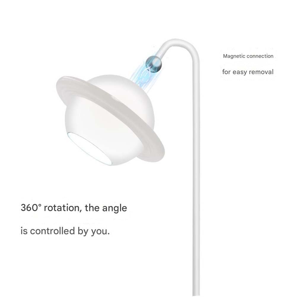 Lámpara de Noche de Madera Recargable, táctil, Regulable, giratoria, inalámbrica, magnética, para Lectura, con Clip para Libro Desmontable, Recargable por USB, para escri