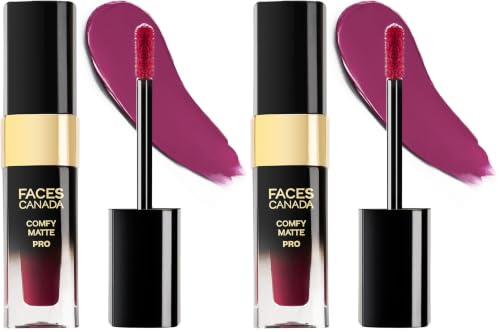 Image of FACESCANADA Comfy Matte Pro Liquid Lipstick - Raise Your Wine 03, 5.5 ml | 10HR Longstay | Intense Color | Macadamia Oil & Olive Butter Infused | Lightweight Super Smooth | No Dryness | No Alcohol