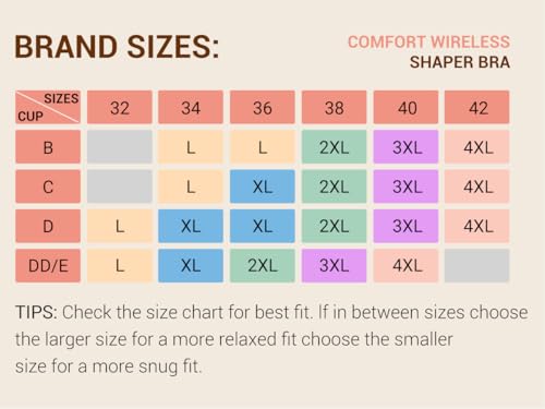 Mivorica Womens Bras No Underwire Full Support Back Fat Smoothing Bralette Wireless Push Up Plus Size Sports Bra Nude 3X thumb #4