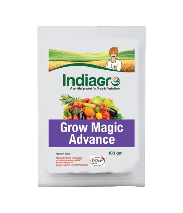 Grow Magic Advance Indiagro 100gm, Enhance Plant Growth And Yield, Organic Fertilizer-image-19