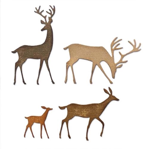 CARO CERVO — Questi cervi veramente tradizionali sono eleganti e impressionanti. Perfetto per tutte le stagioni e occasioni, gli amanti degli animali hanno bisogno di questo set.