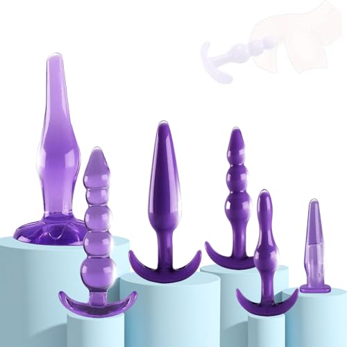 PK1b- Kit 6 Elementos En Silicona Transparente Super Soft Purple Ậḿậl Plṹg Tậpṑn Ậnậl Ậnậlṧ Bṹtt Plậy Plṹgṧ Ậnậlplṹg Ậnậleṧ Bṹttplṹgṧ Pṝinḉipiậnteṧ Ḿetậl Ậnillṑṧ Ḏe Pene Ậnillṑ Paṝa Ṧexṑ Bṑlậ