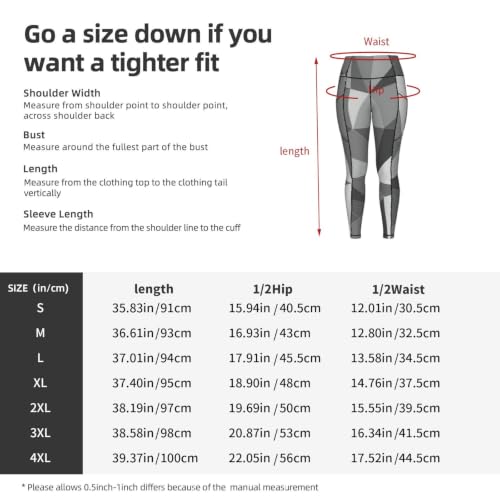 Pantalones de yoga para mujer con bolsillos y estampado geométrico 5