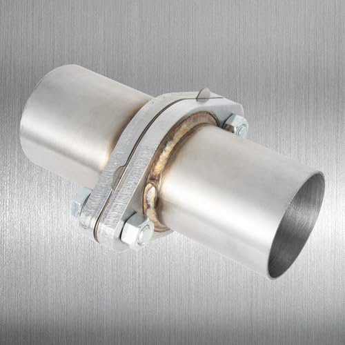 Image of PTEROSAUR 2 Exhaust Flange,Exhaust Flange Repair Piping Kit,2 Bolt Gasket Quick Fix Pipe Repair,Stainless Steel Exhaust Flange Pipe (2 inch, 6 inch long)
