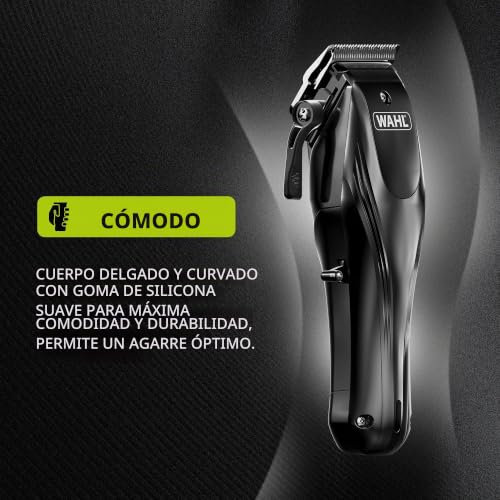 Miniatura 3 de WAHL Rapid Clip, cortapelos para hombres, recargable por USB, depilación de orejas y nariz, cuerpo cónico, cortes de pelo completos en casa, batería de litio, mango ergonómico