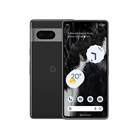 Google Pixel 7 - Unlocked Android 5G Smartphone with wide-angle lens and 24-hour battery - 128GB - Obsidian Cover