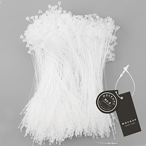 Attache Etiquette Vetement(1000PCS-125 mm) Attache Plastique Etiquettes Etiquette Prix Etiquettes en Plastique pour Étiquettes de Prix Ou Étiquettes de Vêtements Cover