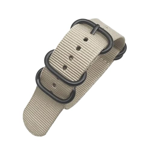 iCvoh 18mm 20mm 22mm 24mm vXgbv XeXX`[OobN LoX X}[gEHb`p(Khaki,22mm)