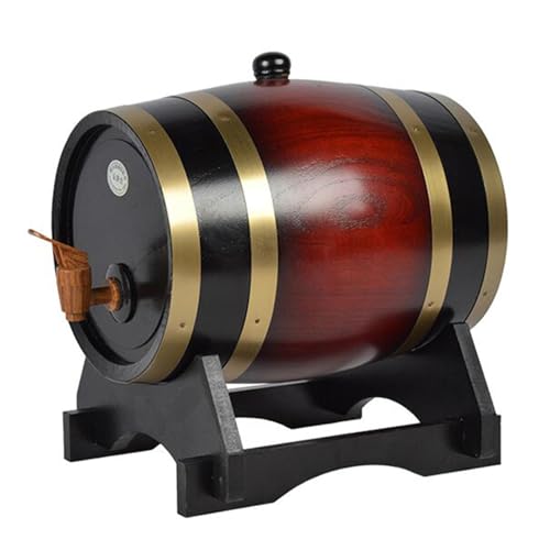 Pine Wine Barrel: barril de vino de madera de 1.5L y 3L, barril de envejecimiento de roble, baril de bodega decorativa | Diseño artesanal artesanal, preservación de sabor natural para el restaurante