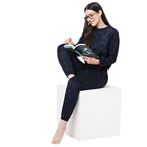 Image of Sweet Dreams Women's Cotton Printed Night Suit Set