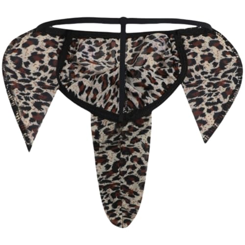 Men's Elephant Funny Thongs Low Waist G-String Underwear Male Trunk Lingerie Naughty Bottom Christmas Pants3