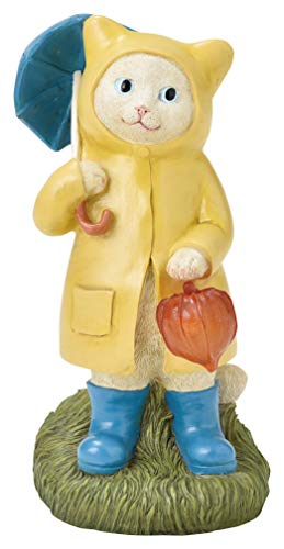 セトクラフト ソーラーオーナメント RAINY CAT ホワイト 光センサー付き 高さ:約27 SR-0871