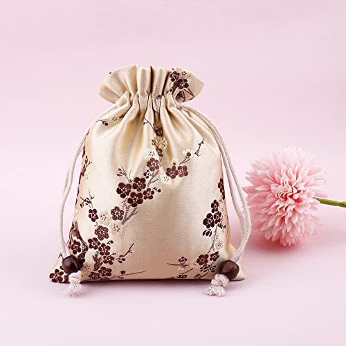 4 Bolsitas Sachet con Estampado de Flor de Ciruelo 13x15cm miniatura 1