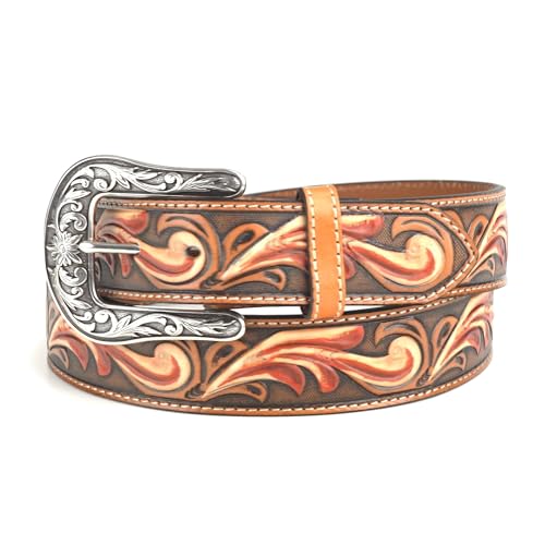 ARIAT Ladies Belt 1-1/2 Floral Embossed - Main Image