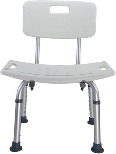 Bath & Shower Aids, Shower Bath Chair Seat with Armrest, Portable Medical Shower Bench Bath Chair with Non-Slip Safety Mats, Lightweight, 7 Height