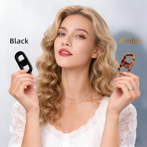 Image of 2Pcs Magnetic Hair Clips, Hair Clip for Women, Barrettes Hair Clips for Women, Securing Banana Clips for Hair for Daily Activities and Formal Occasionsities