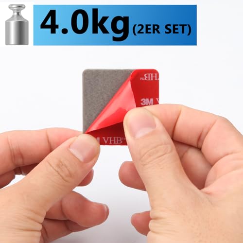 Bilderhaken Selbstklebend 6 Stk Bilder Aufhängen Ohne Bohren Bildaufhänger bis 4KG zum Klebehaken für Schwere Bilder Spiegelhalterung Wand Acrylglas Aufhängung Alu-Verbundplatten mit 25 Zusatzgeräten