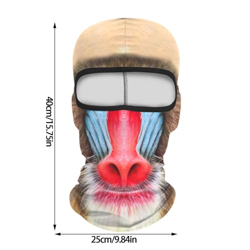 Balaclava para Hombres, Máscara Facial Transpirable con Protección UV y Aislamiento Térmico, Ideal para Esquí y Ciclismo en Invierno miniatura 2