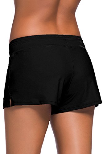 Women Beach Board Shorts Boy Short Pants Plus Size Tankini Bottom Swimwear Short2
