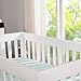 Babyletto Modo 3-in-1 Convertible Crib with Toddler Bed Conversion Kit in Espresso and White, Greenguard Gold Certified
