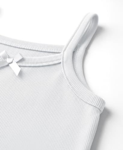 Andrew Scott Girls' 100% Cotton Camisole Tanks | Cami Tops | Multi Packs & Colors4