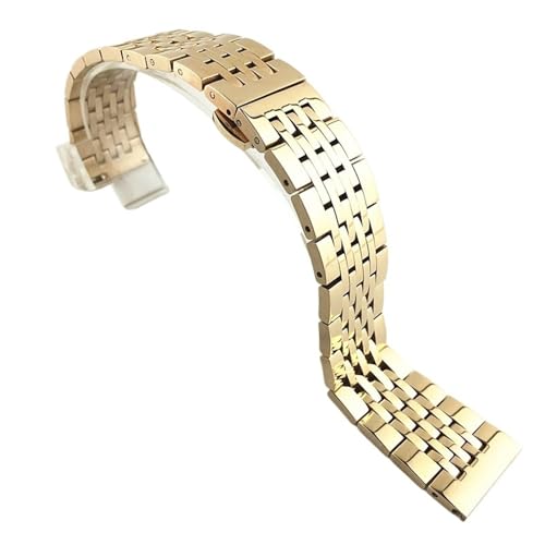 Bracelet de montre en acier inoxydable universel 22mm 20mm, rechange métal avec boucle