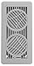 The Deflector Floor Vent Register with 360 Degree Directional Air Flow (4" x 10" White)