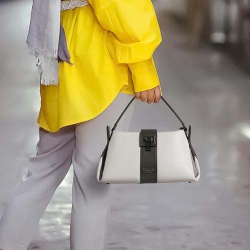 Image of EXOTIC Premium Stylish Dual Tone Elegant Buckle Hand & Sling Bag - Cruise Couture Collection