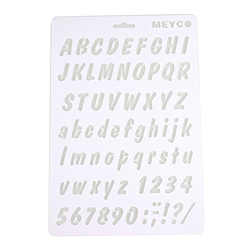 Embossing Spray Cake Mold 3 Style Number Letter Kitchen Tools Cake