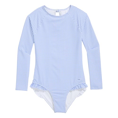 vineyard vines girls Girls' Long Sleeve Ruffle One-piece