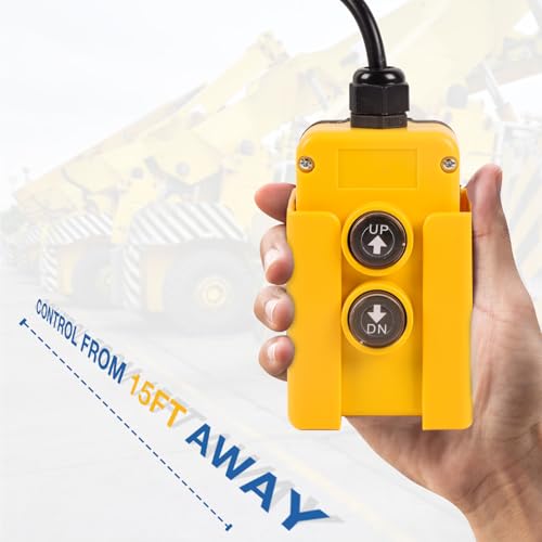 Image of Doppy Dump Trailer Remote 3 Wire, Hydraulic Power Pump Unit 12v DC for Single Acting Hydraulic Pump Power Unit Truck Lift Gate Cranes Wrecker