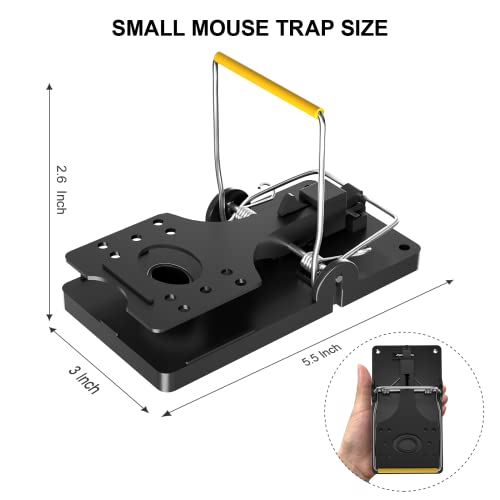 Etitato Mouse Traps Indoor For Home, Quick Sensitive Rat Traps Indoor Outdoor, Effective Safe Rat Trap With Powerful Dual Springs, Reusable Mice Traps For House Indoor Outdoor(6 Pack) #TOP6